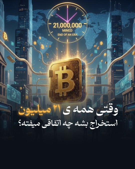 وقتی تمام 21 میلیون بیت کوین استخراج بشه...
